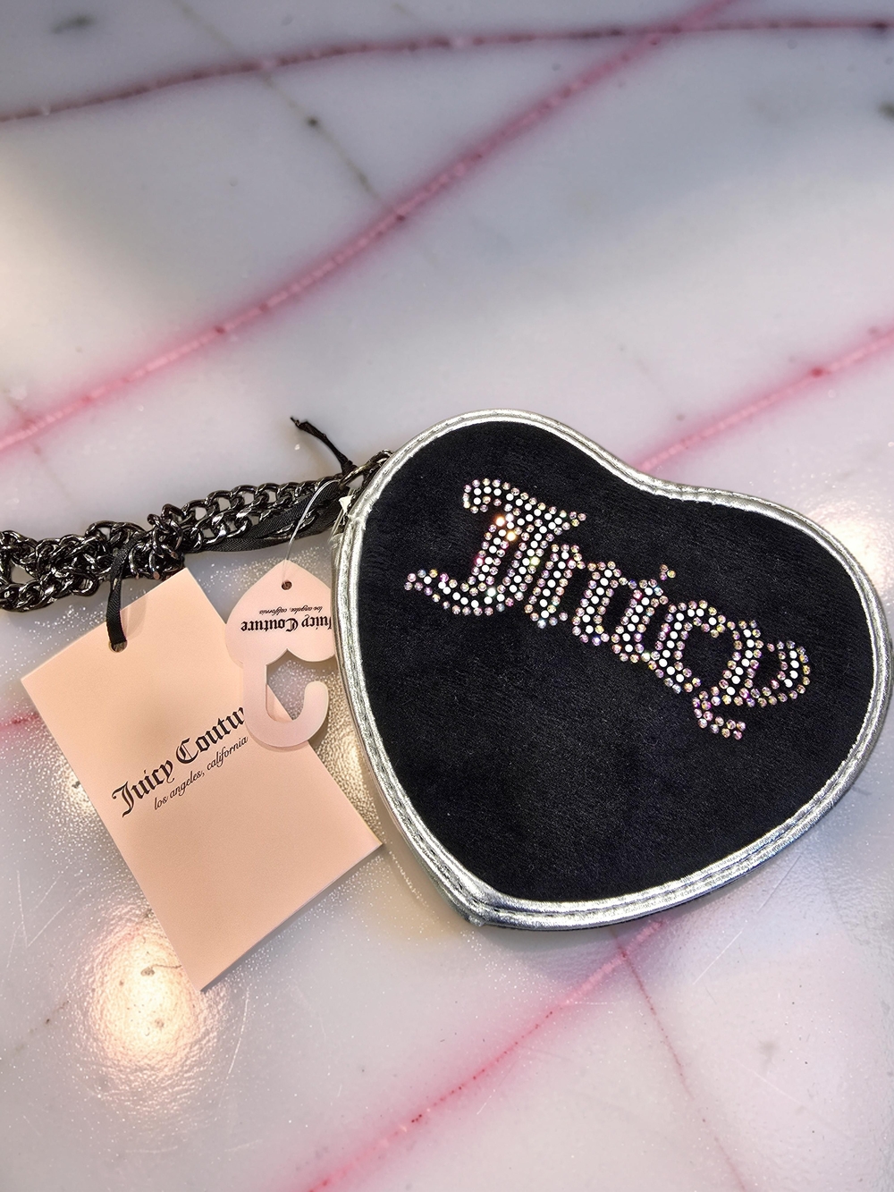Juicy Couture Heart Mini Coin Purse NWT